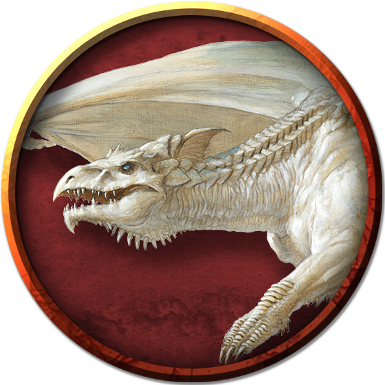 Adult White Dragon token