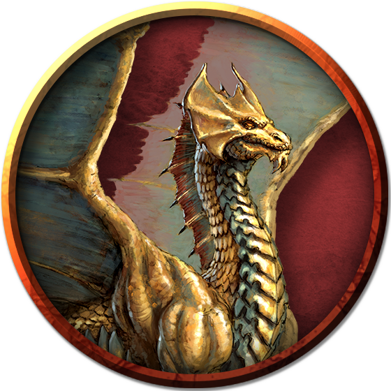 Ancient Brass Dragon token