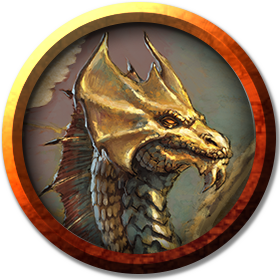 Brass Dragon Wyrmling token