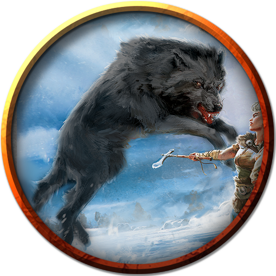 Dire Wolf token