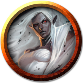 Drow Priestess of Lolth token