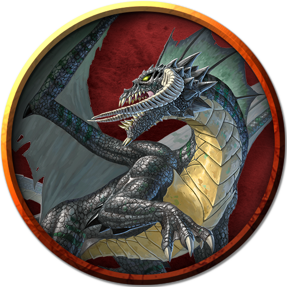 Young Black Dragon token