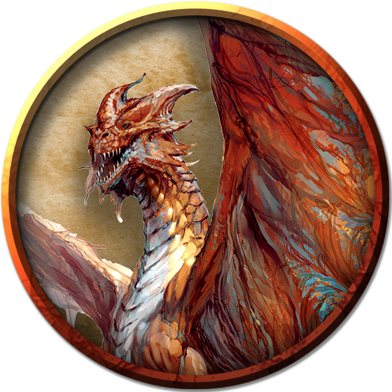 Young Copper Dragon token